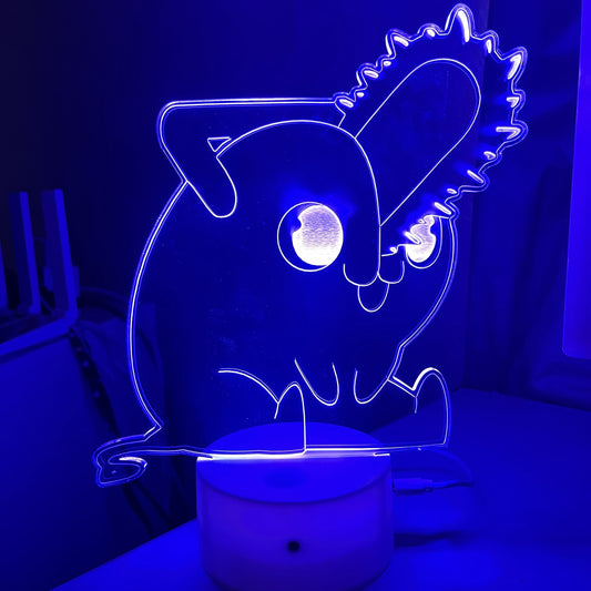 Luminária LED RGB – Pochita – Chainsaw Man – Japa Figures