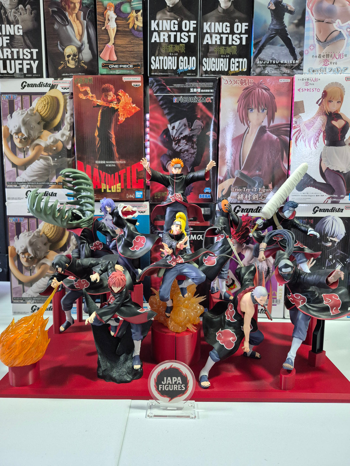 Akatsuki Completa – Naruto Shippuden – Vibration Stars / Effectreme – Bandai – Kit 10 Figures