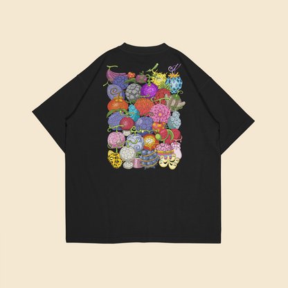 Camiseta Oversized – One Piece – Akuma no Mi – Japa Figures x Nekuro