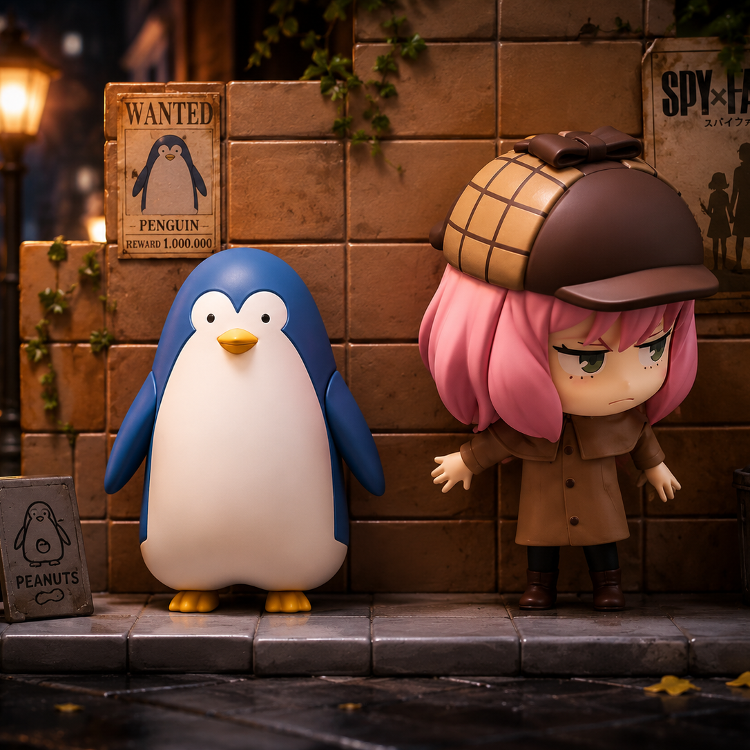 Anya Forger &amp; Penguin – Spy x Family – Hold Figure – FuRyu