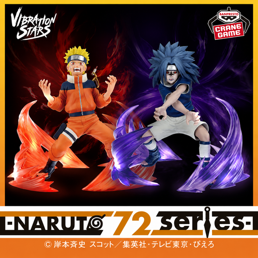 [PRÉ-VENDA - 10/26] - Naruto Uzumaki + Sasuke Uchiha – Naruto Clássico – Vibration Stars Naruto 72 Series – Bandai