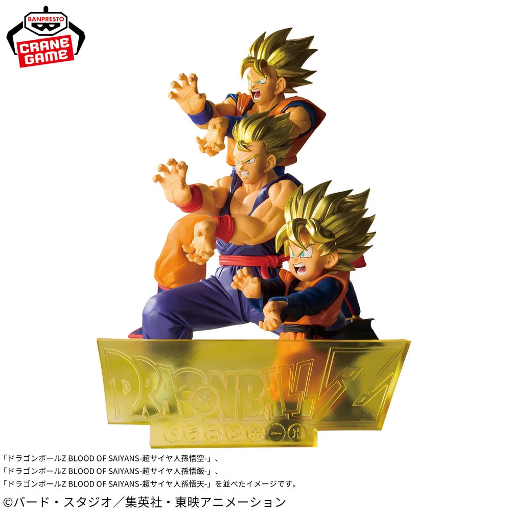 Goku, Gohan e Goten – Dragon Ball Z – Blood of Saiyans – Bandai Banpresto