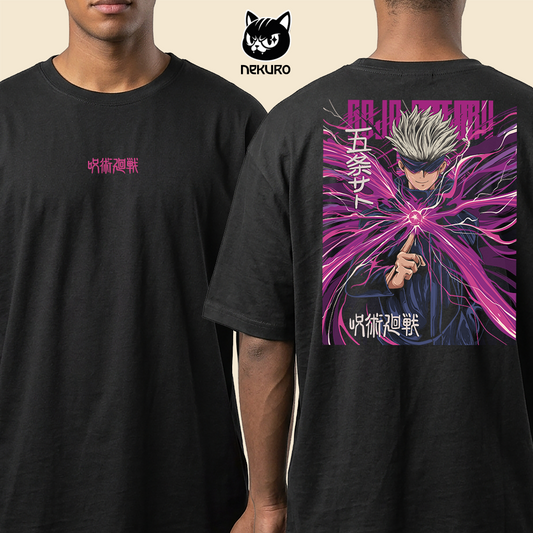 Camiseta Oversized – Jujutsu Kaisen – Satoru Gojo – Japa Figures x Nekuro