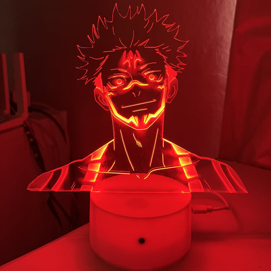 Luminária LED RGB – Sukuna – Jujutsu Kaisen – Japa Figures