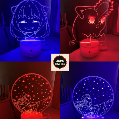 Acrílico Avulso para Luminária LED – Animes – Japa Figures