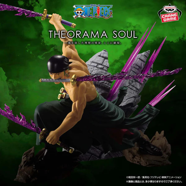 [PRÉ-VENDA - 09/26] - Roronoa Zoro – One Piece – Theorama Soul – Bandai