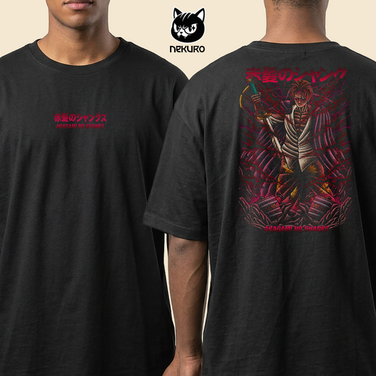 Camiseta Oversized – One Piece – Shanks – Japa Figures x Nekuro