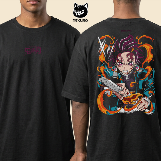 Camiseta Oversized – Demon Slayer – Tanjiro Kamado – Japa Figures x Nekuro