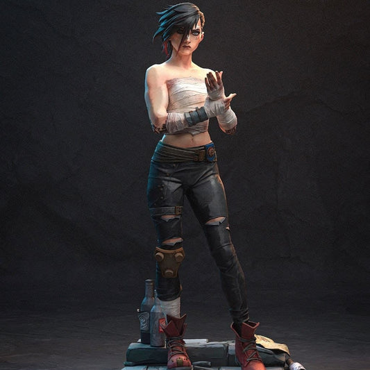 Vi – League of Legends / Arcane – Estátua Premium em Resina 3D