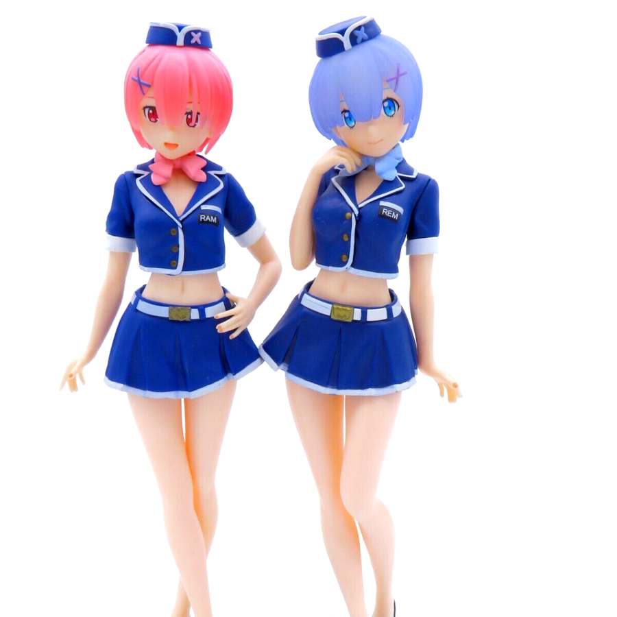 Rem & Ram – Re:Zero – Premium Figure Welcome to Lugnica Airlines – Sega
